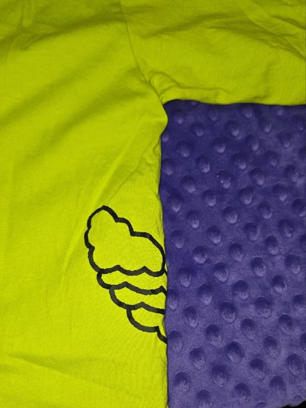 adidas Neon Lime Graphic Tee with Black Logo